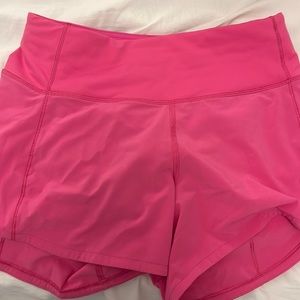 Sonic pink speed up shorts 4” inseam (size 2)